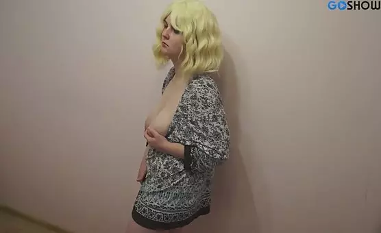 Natural Blonde Titties Tease and Cute Topless Treats